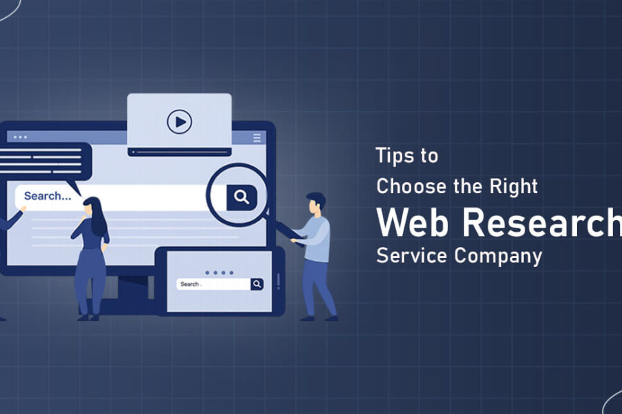 Tips to right web research service company